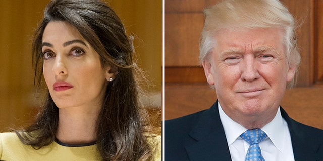 Amal Clooney reportedly took aim at President Trump on Friday for his previous controversial remarks about Christine Blasey Ford, who accused now-Supreme Court Justice Brett Kavanaugh of sexual assault.