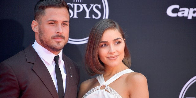 NFL player Danny Amendola and model Olivia Culpo attend The 2017 ESPYS at Microsoft Theater on July 12, 2017 in Los Angeles, Calif.