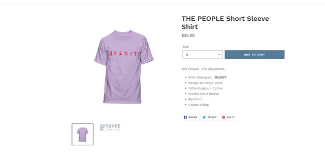 Kanye West designed a series of shirts and hats for 'Blexit,' an organization that seeks to break black voters away from the Democratic Party.