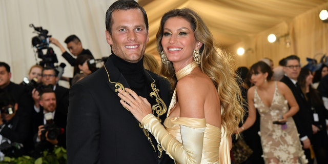 Tom Brady and Gisele Bündchen arrive for the 2018 Met Gala on May 7, 2018, at the Metropolitan Museum of Art in New York.