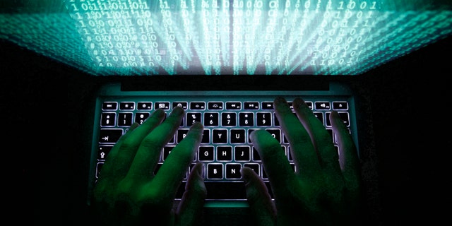 A man types on a computer keyboard in Warsaw in this Feb. 28, 2013, illustration file picture.