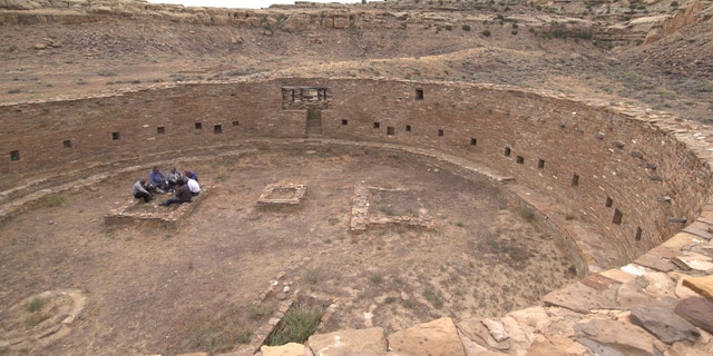 An image showing ancient ruins in Chaco Culture National Historical Park. The Biden administration has proposed a ban on oil and gas leasing within 10 miles of the site for 20 years.