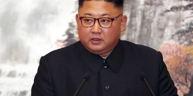 FILE - In this Sept. 19, 2018, file photo, North Korean leader Kim Jong Un speaks during a joint press conference with South Korean President Moon Jae-in at the Paekhwawon State Guesthouse in Pyongyang, North Korea. (Pyongyang Press Corps Pool via AP, File)