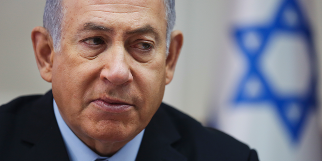 Israeli Prime Minister Benjamin Netanyahu sent a tribute to the Jewish community of Pittsburgh following Saturday’s mass murder at a Pennsylvania synagogue. (AP Photo/Oded Balilty, Pool)