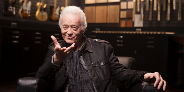 This Oct. 10, 2018 photo shows Jimmy Page posing for a portrait at the Fender Factory in Corona, Calif. Page reflects on the wild year of 1968, when the Yardbirds crashed and Led Zeppelin was born. (Photo by Rebecca Cabage/Invision/AP)