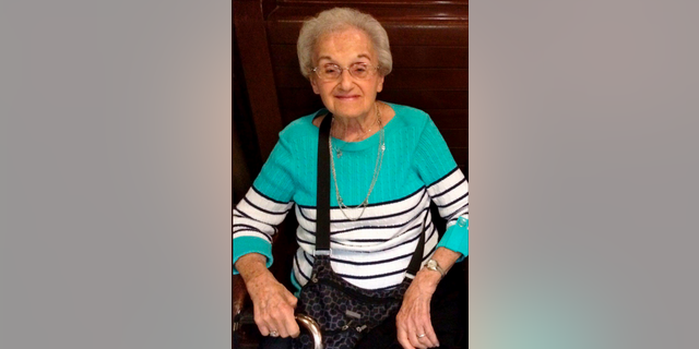 This undated family photo provided by the University of Pittsburgh Medical Center (UPMC) shows Rose Mallinger, 97, who was one of the people killed on Oct. 27, 2018, at Pittsburgh's Tree of Life synagogue. Her daughter, Andrea Wedner, was among the wounded, the family said. (Courtesy of the Mallinger family/UPMC via AP)