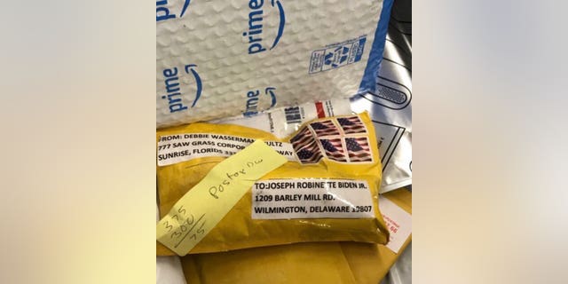 Delaware police discovered a package addressed to former Vice President Joe Biden that were similar to the ones sent to prominent Democrats on Wednesday.