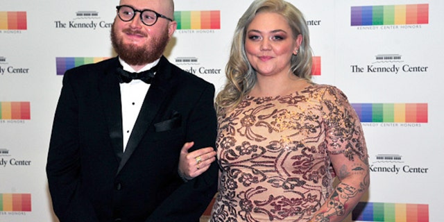 Elle King and ex-fiance Andrew Ferguson arrive for the formal Artist's Dinner honoring the recipients of the 39th Annual Kennedy Center Honors hosted by United States Secretary of State John F. Kerry at the U.S. Department of State in Washington, D.C. on Saturday, December 3, 2016. The 2016 honorees are: Argentine pianist Martha Argerich; rock band the Eagles; screen and stage actor Al Pacino; gospel and blues singer Mavis Staples; and musician James Taylor. (Photo by Ron Sachs - Pool via Getty Images)