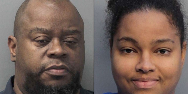 A Miami-Dade correctional officer and his wife were arrested for allegedly smuggling fast food and a cell phone into the jail for inmates, police said.