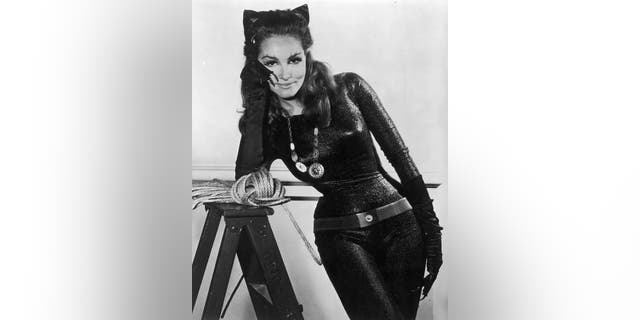 American actress Julie Newmar as Catwoman in a promotional portrait for the TV series 'Batman', circa 1966.