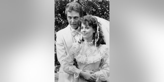 Natalie Wood with her co-star Christopher Walken during filming of her last motion picture "Brainstorm."