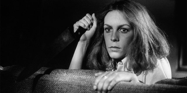 American actress Jamie Lee Curtis on the set of