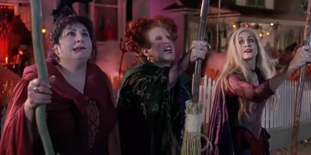 Kathy Nahimy, Bette Midler and Sarah Jessica Parker in the 1993 Disney production Hocus Pocus