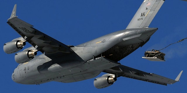 Military officials say an Air Force C-17 prematurely dropped a Humvee by parachute into rural North Carolina, miles from the intended target, but no injuries were reported on the ground.