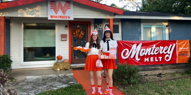 A Whataburger-loving couple in Texas went all out for Halloween and decorated their entire house after the fast food chain.