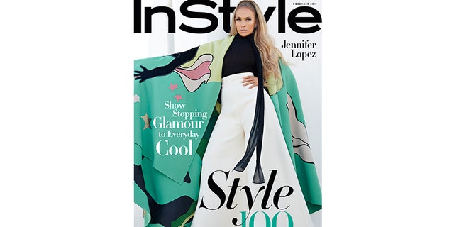 Jennifer Lopez poses for the December issue of InStyle on sale from November 9th.