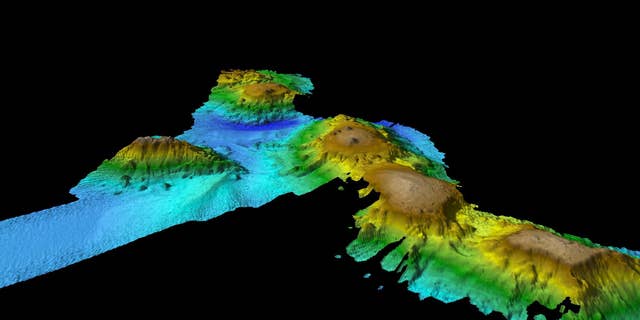 Seamounts have been discovered off Tasmania