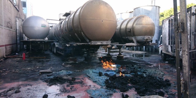 A tanker at a Mexico City alcohol factory exploded, leaving at least one injured.
