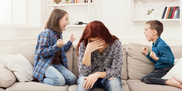Parents polled said they take to hiding from their children four times a week to carve out space.