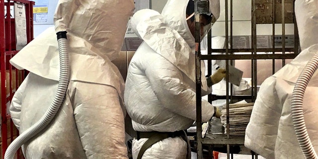 The Pentagon's mail screening facility intercepted two packages that initially tested positive for ricin.