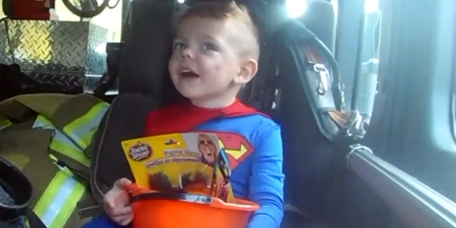Sonny's favorite holiday came a week early and included a ride in a fire truck after residents in one Illinois neighborhood found out that he'd be sidelined during next week's festivities due to an upcoming surgery.