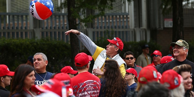 Fans celebrate at the Toyota Center on Monday in Houston. (Godofredo A. Vasquez/Houston Chronicle via AP)