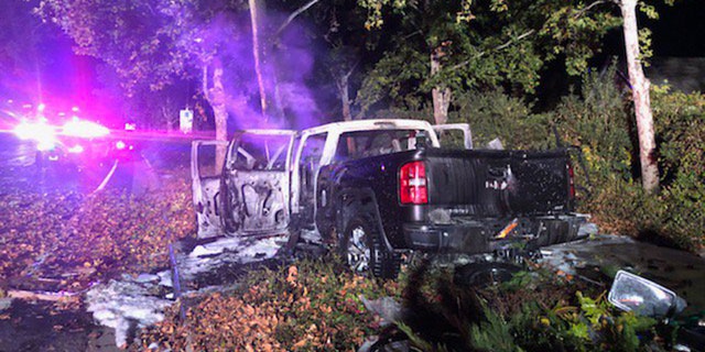 A good Samaritan who heard the crash got all three occupants of the vehicle out while the vehicle was on fire, one of the occupants suffered life-threatening injuries.