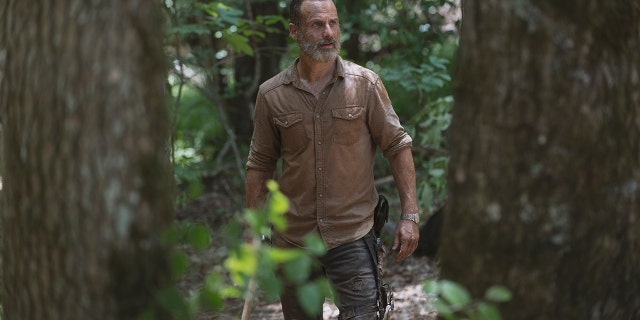 Andrew Lincoln as Rick Grimes in 'The Walking Dead' Season 9, Episode 4.