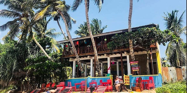 The couple opened the seven-bedroom B & B, named Lucky Beach Tangalle, in July.