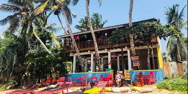 The couple opened the seven-bedroom B&B,named Lucky Beach Tangalle, in July.