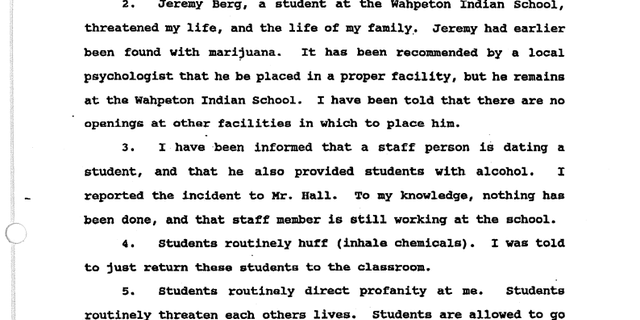 One former counselor, John Allery, said he reported another staff member for dating a student and providing alcohol to other students, yet no actions were taken.
