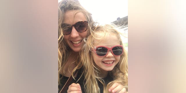 Coco Bradford, 6, who died from sepsis at the Royal Cornwall Hospital on July 31, 2017, is pictured with her mother, Rachel Bradford.