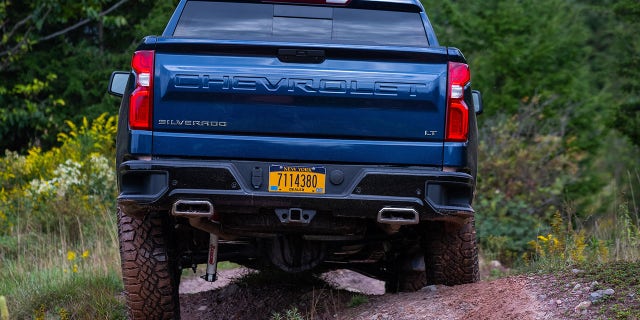 The lifted Trail Boss has nearly 11 inches of ground clearance.