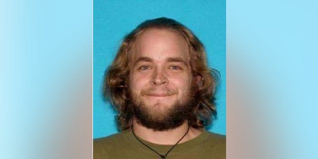 Kellen Sorber, 27, is wanted for allegedly starting a fire at a local GOP headquarters in Wyoming.