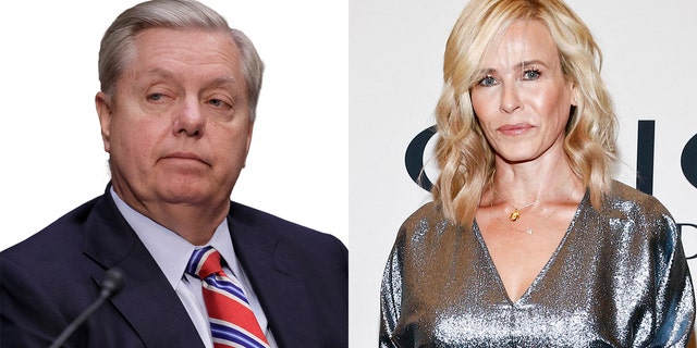Chelsea Handler, on the right, made repeated comments about Senator Graham's sexuality on social media.