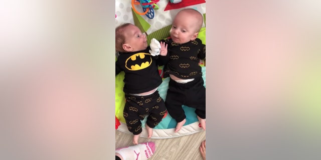 They were given just a one percent chance of survival after doctors detected they were suffering from twin-to-twin transfusion syndrome in the womb.