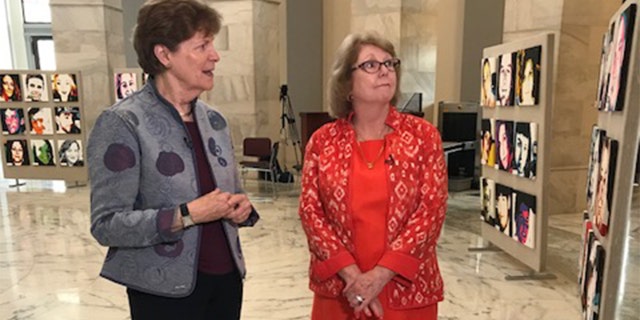 Sen Jeanne Shaheen, D-N.H., and Zanfagna