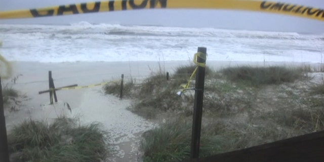 Rough surf as seen on Panama City Beach, Fla. as Hurricane Michael approaches the coast on Wednesday.