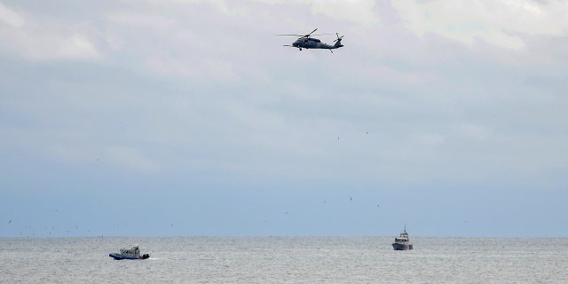Authorities on Long Island say a small private plane carrying three people crashed into the ocean Saturday.