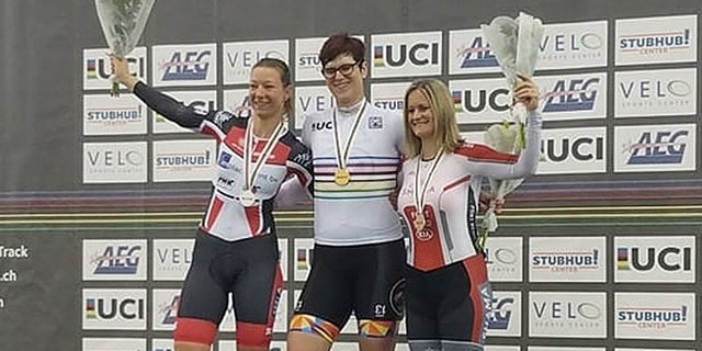 After Rachel McKinnon bragged about being the "first transgender woman world champion," the third-place finisher in the cycling event claimed it wasn't fair.