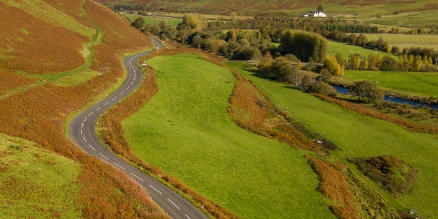 The A701 from Moffat to Edinburgh in the Scottish Borders ranked third on the list.