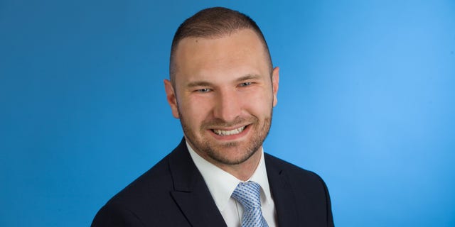 Dimitri Schulz, who is running as a candidate for the Alternative for Germany in Sunday's Hesse elections