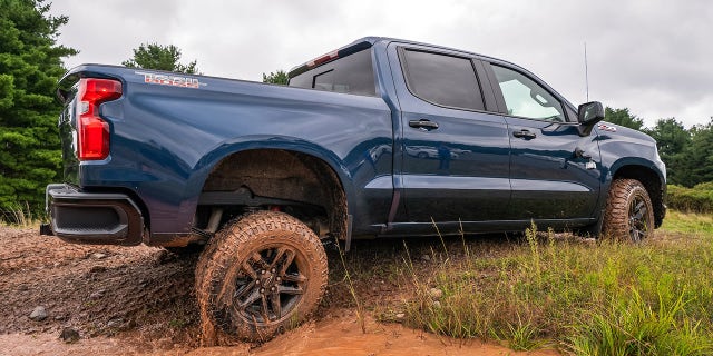 The Trail Boss is happy to play in the mud.