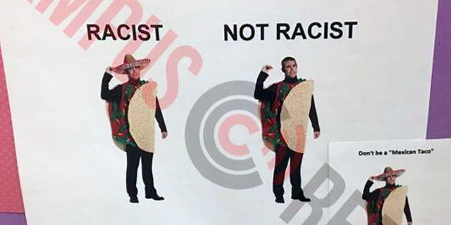 Michigan State University has posters instructing students on whether or not their Halloween costume is racist.