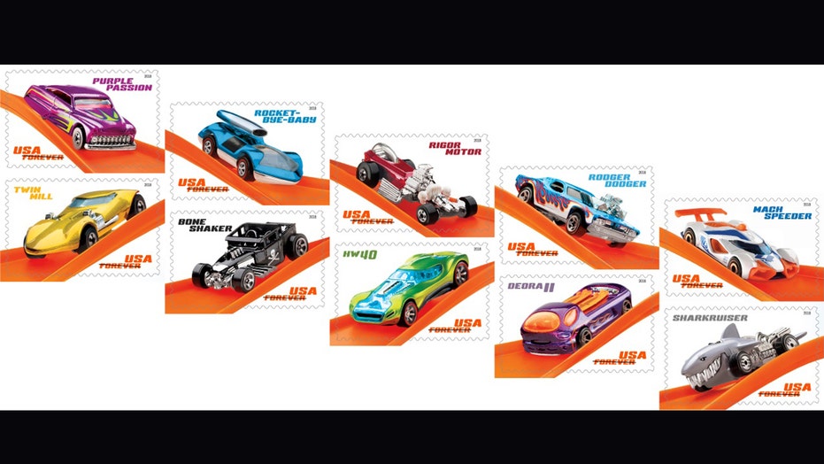 Hot wheels store stamps usps