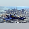 The U.S. Navy Blue Angels fly over the San Francisco Bay, Oct. 4, 2018.