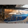 The helicopter used to rescue five survivors from the icy waters of the Potomac after the 1982 Air Florida crash hangs from the rafters. 