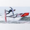Gollito Estredo competes in the freestyle competition of Windsurf World Cup at Westerland, Germany, Oct. 2, 2018.