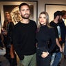 Scott Disick and Sophia Richie kept close at the VIP opening of Maddox Gallery LA in West Hollywood, Calif. on October 11, 2018.