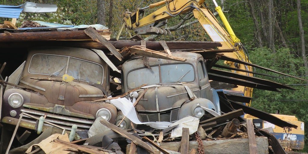 Dozens Of Classic Cars Saved From Collapsed Barn Up For Sale Fox News